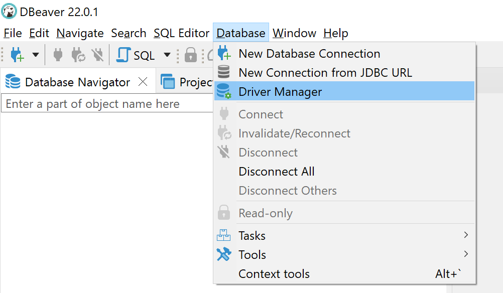 DBeaver Driver Manager DBeaver Driver Manager